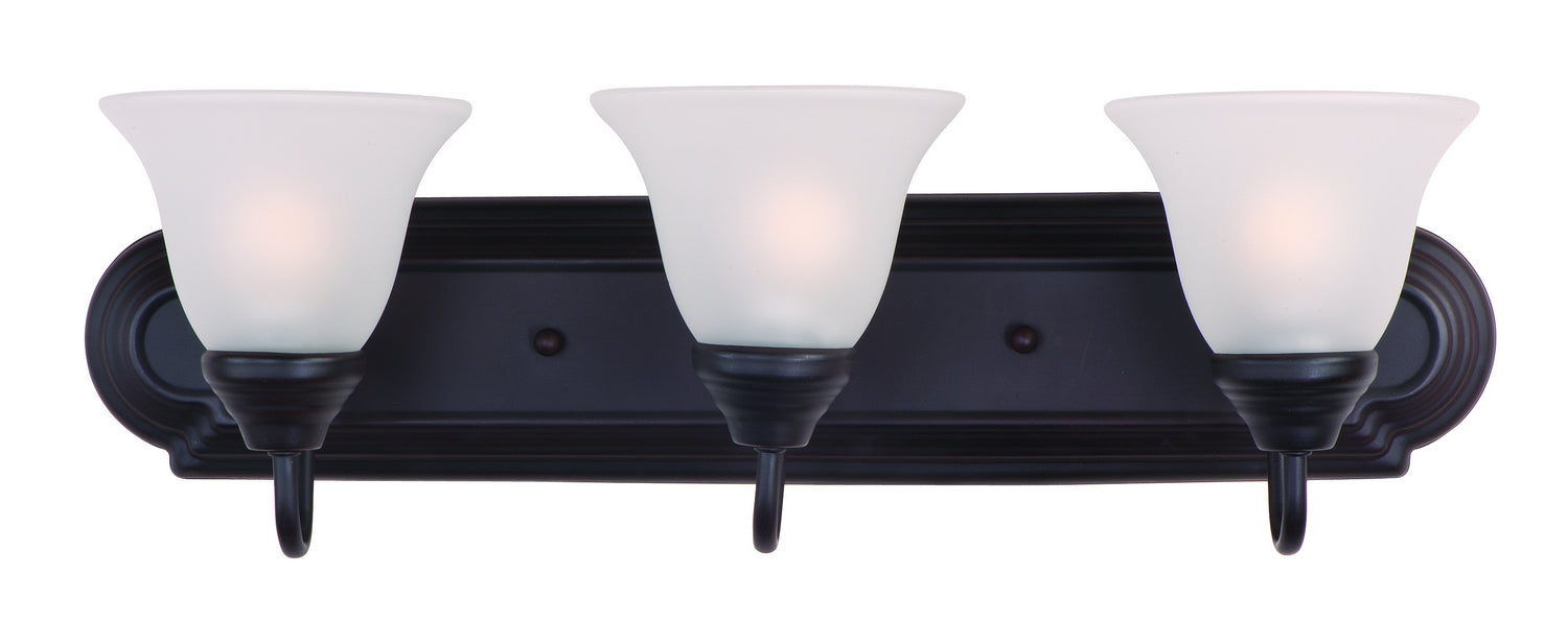 Maxim - 8013FTOI - Three Light Bath Vanity - Essentials - 801x - Oil Rubbed Bronze