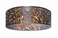 ET2 - E21301-10BZ - Nine Light Flush Mount - Inca - Bronze