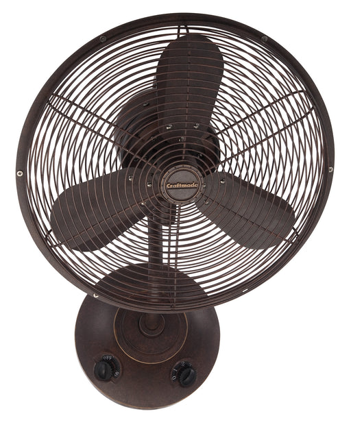 Craftmade - BW116AG3 - 14" Wall Fan - Bellows I Indoor/Outdoor - Aged Bronze Textured