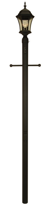 Craftmade - Z8994-TB - 84" Fluted Direct Burial w/Pre-Wired Photcell and Convenience Outlet Post - Pad Mounts, Posts - Textured Black