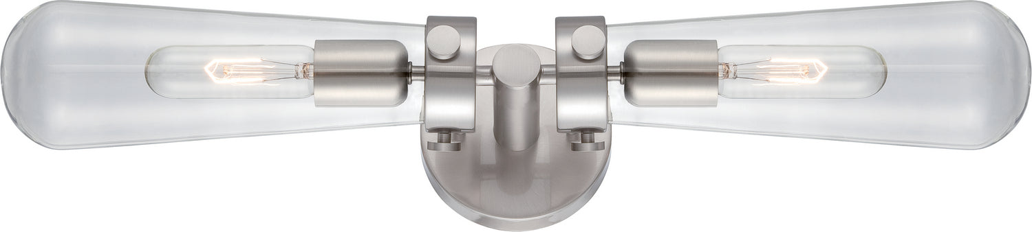 Nuvo Lighting - 60-5263 - Two Light Wall Sconce - Beaker - Brushed Nickel