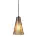 ELK Home - 10333/1 - One Light Mini Pendant - Ribbed Glass - Satin Nickel