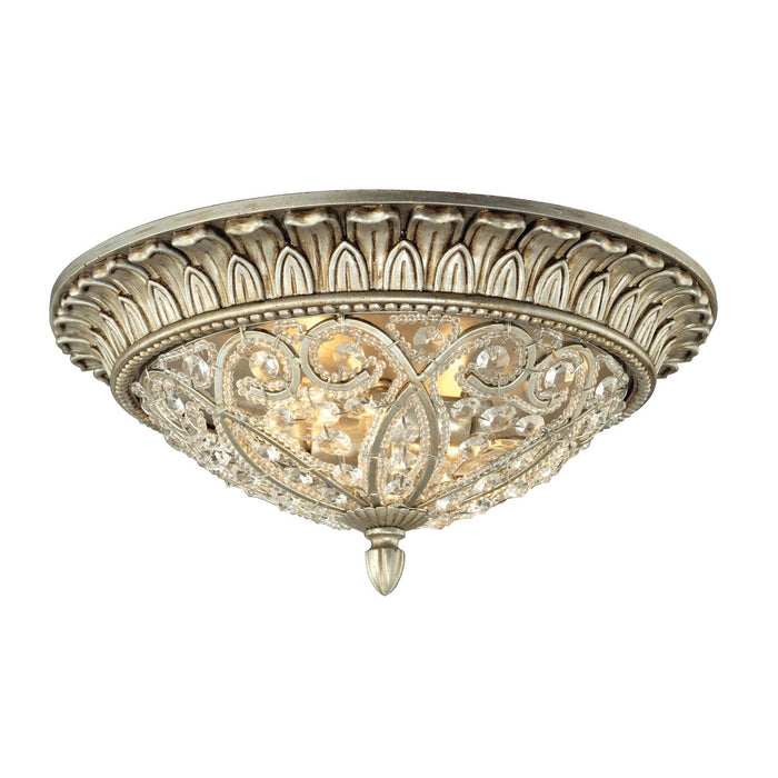 ELK Home - 11693/2 - Two Light Flush Mount - Andalusia - Aged Silver