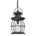 ELK Home - 47043/1 - One Light Outdoor Pendant - Village Lantern - Weathered Charcoal