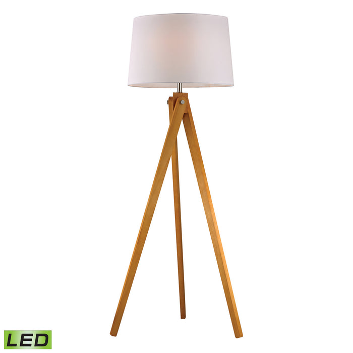 ELK Home - D2469-LED - LED Floor Lamp - Wooden Tripod - Natural