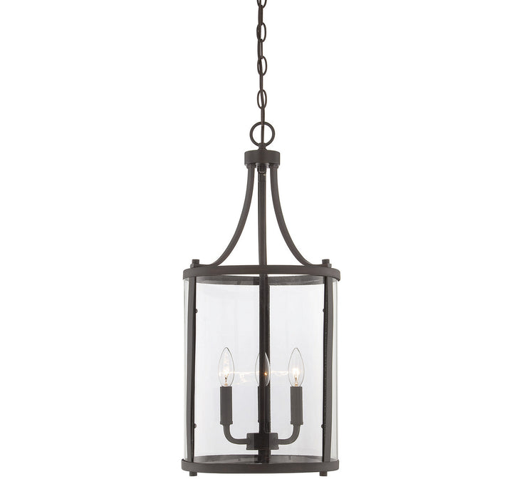 Savoy House - 7-1040-3-13 - Three Light Foyer Pendant - Penrose - English Bronze