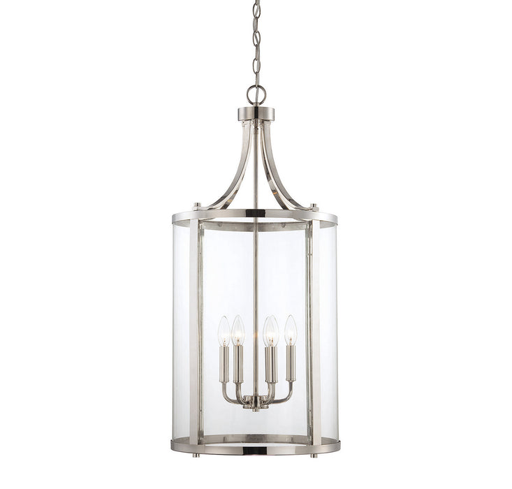 Savoy House - 7-1041-6-109 - Six Light Foyer Lantern - Penrose - Polished Nickel