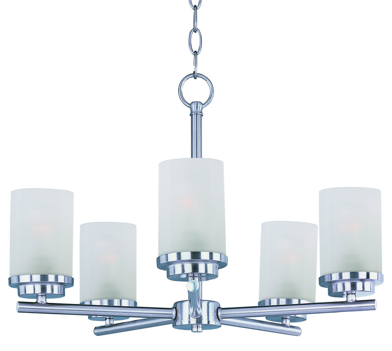 Maxim - 10205FTSN - Five Light Chandelier - Corona - Satin Nickel