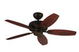 Generation Lighting. - 5CQM44RB - 44"Ceiling Fan - Centro - Roman Bronze