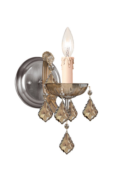 Crystorama - 4471-AB-GT-MWP - One Light Wall Sconce - Maria Theresa - Antique Brass