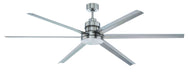 Craftmade - MND72BNK6 - 72"Ceiling Fan - Mondo 72" - Brushed Polished Nickel