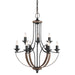 Generation Lighting. - 3280409-846 - Nine Light Chandelier - Corbeille - Stardust