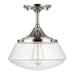 Capital Lighting - 3533PN-134 - One Light Semi-Flush Mount - Schoolhouse - Polished Nickel