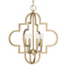 Capital Lighting - 4541BG - Four Light Pendant - Ellis - Brushed Gold