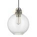 Capital Lighting - 4641GA-136 - One Light Pendant - Dean - Graphite and Aged Brass