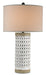 Currey and Company - 6002 - One Light Table Lamp - Terrace - Antique White Crackle
