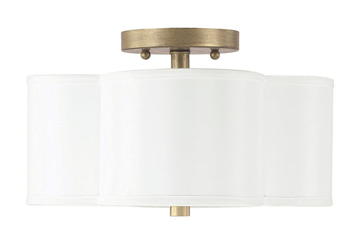 Capital Lighting - 4452BG-557 - Two Light Semi-Flush Mount - Quinn - Brushed Gold