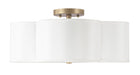 Capital Lighting - 4453BG-561 - Four Light Semi-Flush Mount - Quinn - Brushed Gold