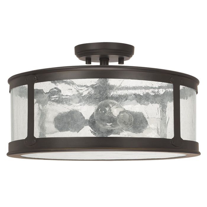 Capital Lighting - 9567OB - Three Light Outdoor Semi-Flush Mount - Dylan - Old Bronze