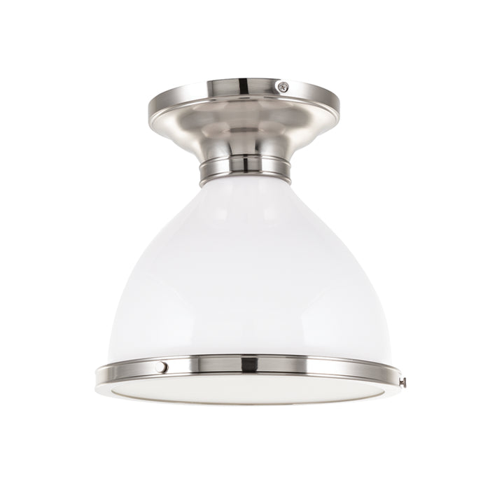 Hudson Valley - 2612-SN - One Light Semi Flush Mount - Randolph - Satin Nickel