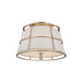 Hudson Valley - 9814-AGB - Two Light Semi Flush Mount - Savona - Aged Brass