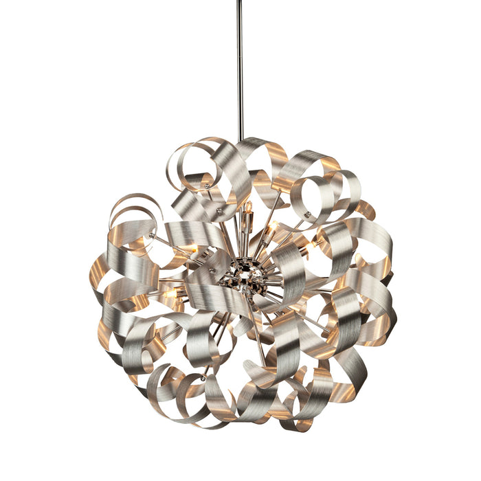 Artcraft - AC601 - 12 Light Pendant - Bel Air - Brushed Nickel