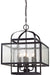 Minka-Lavery - 4875-283 - Four Light Mini Chandelier - Camden Square - Aged Charcoal