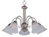 Maxim - 2698FTSN - Five Light Chandelier - Malaga - Satin Nickel