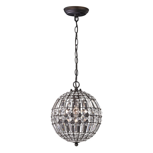 ELK Home - 122-015 - One Light Mini Pendant - Talgarth - Dark Bronze