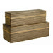 Arteriors - 2222 - Boxes, Set of 2 - Trinity - Light Brown