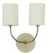 House of Troy - GS775-2-ABOT - Two Light Wall Lamp - Scatchard - Oatmeal And Antique Brass
