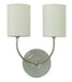 House of Troy - GS775-2-SNGG - Two Light Wall Lamp - Scatchard - Gray Gloss And Satin Nickel