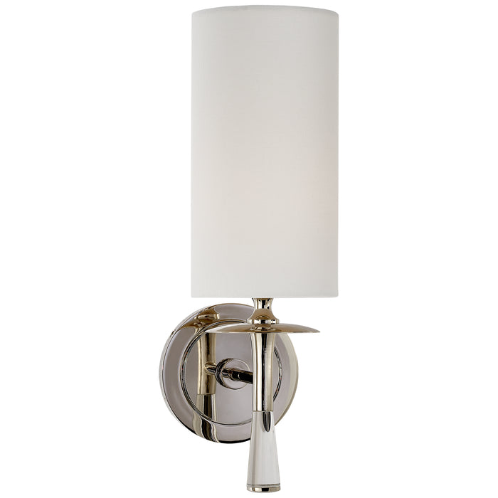 Visual Comfort Signature - ARN 2018PN/CG-L - One Light Wall Sconce - Drunmore - Polished Nickel with Crystal