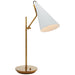 Visual Comfort Signature - ARN 3010HAB-WHT - One Light Table Lamp - Clemente - Plaster White