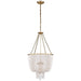 Visual Comfort Signature - ARN 5102HAB-WG - Four Light Chandelier - Jacqueline - Hand-Rubbed Antique Brass