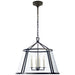 Visual Comfort Signature - CHC 2202AI-CG - Four Light Pendant - Darlana Pendant - Aged Iron