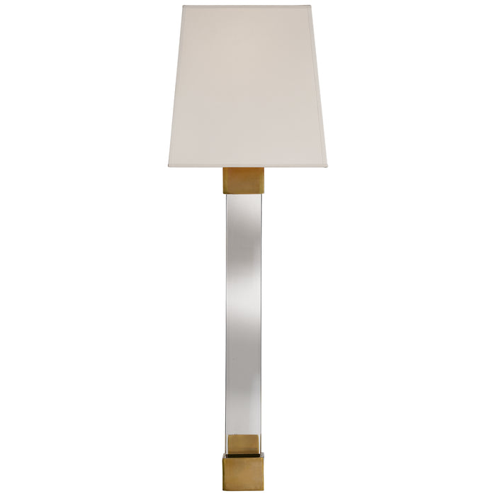 Visual Comfort Signature - CHD 2713AB/CG-S - One Light Wall Sconce - Edgar - Crystal with Brass
