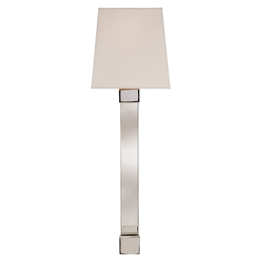 Visual Comfort Signature - CHD 2713PN/CG-S - One Light Wall Sconce - Edgar - Crystal with Polished Nickel
