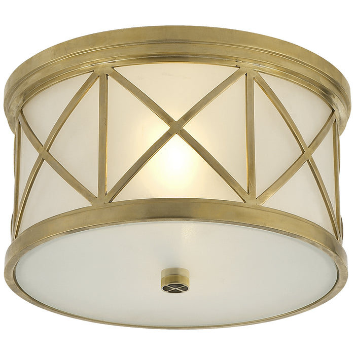 Visual Comfort Signature - SK 4010HAB-FG - Two Light Flush Mount - Montpelier - Hand-Rubbed Antique Brass