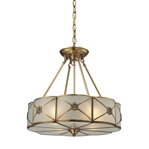 ELK Home - 22004/4 - Four Light Chandelier - Preston - Brushed Brass