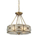 ELK Home - 22004/4 - Four Light Chandelier - Preston - Brushed Brass