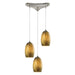 ELK Home - 31630/3 - Three Light Pendant - Tidewaters - Satin Nickel