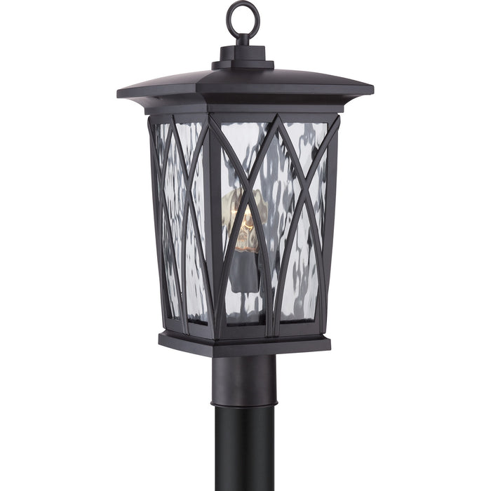 Quoizel - GVR9010K - One Light Outdoor Post Mount - Grover - Mystic Black