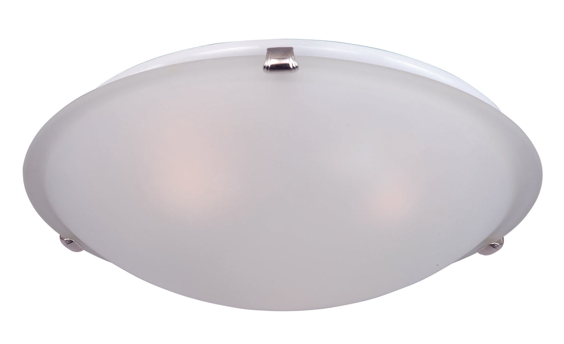 Maxim - 2681FTSN - Three Light Flush Mount - Malaga - Satin Nickel