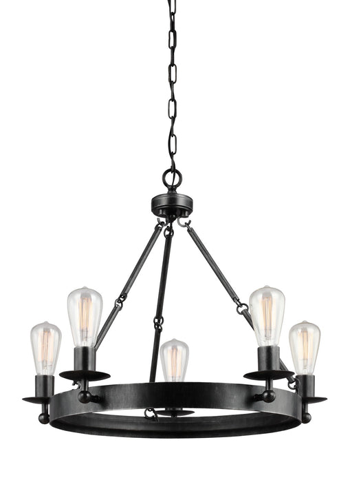 Generation Lighting. - 3110205-846 - Five Light Chandelier - Ravenwood Manor - Stardust