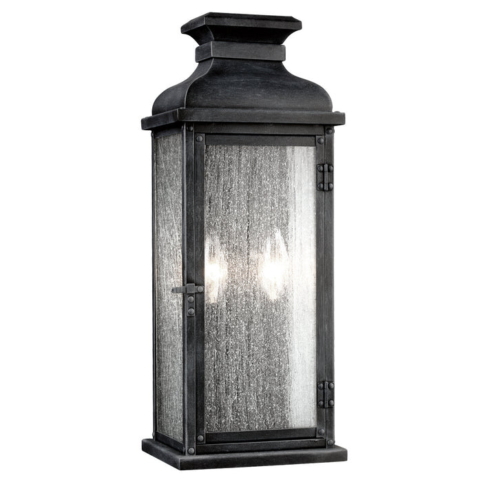 Visual Comfort Studio - OL11101DWZ - Two Light Lantern - Pediment - Dark Weathered Zinc