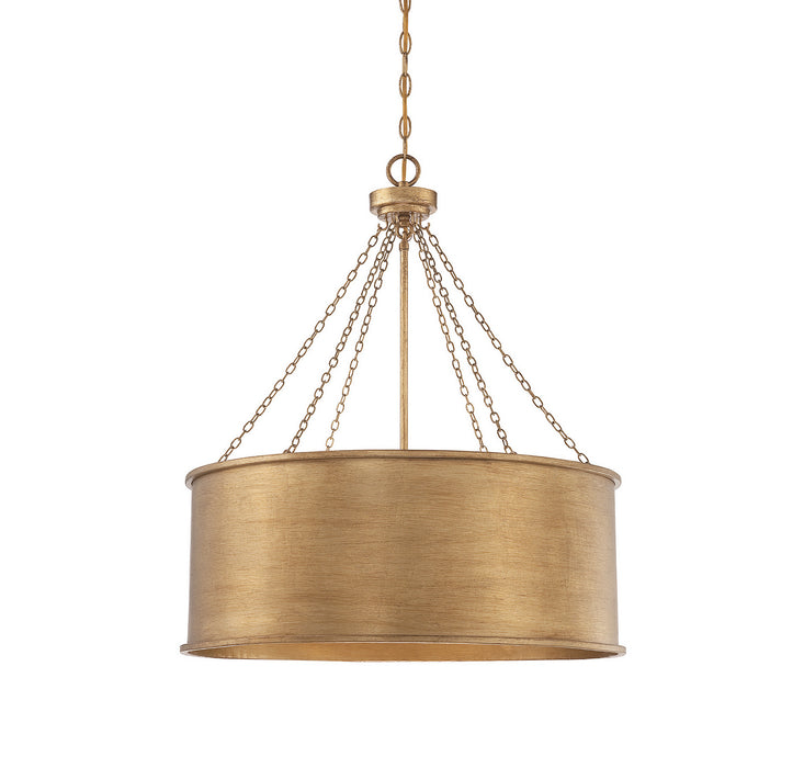 Savoy House - 7-488-6-54 - Six Light Pendant - Rochester - Gold Patina