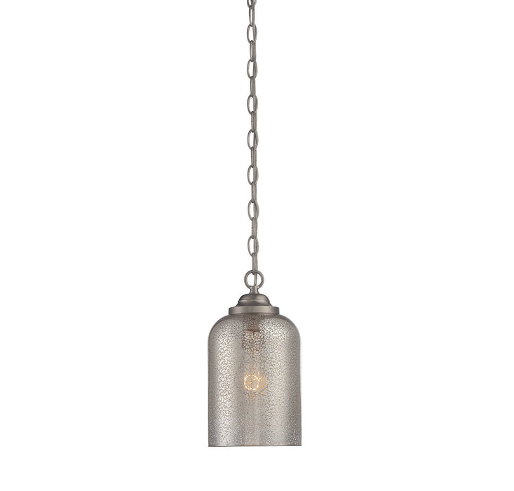 Savoy House - 7-701-1-SN - One Light Pendant - Bally - Satin Nickel