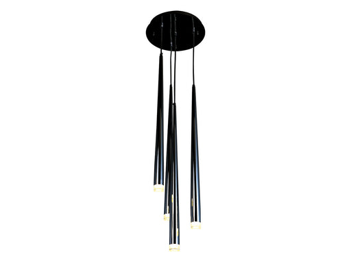 Avenue Lighting - HF2104-BLK - Four Light Pendant - Highland Ave. - Black