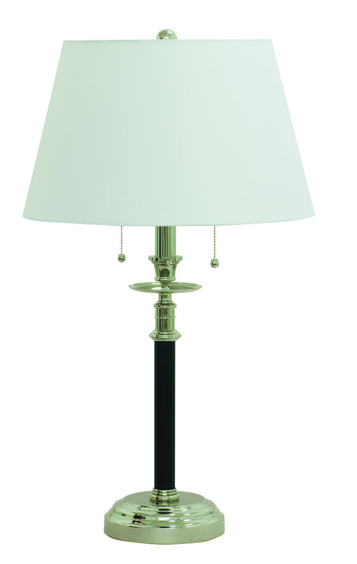 House of Troy - B550-BPN - Two Light Table Lamp - Bennington - Black With Polished Nickel